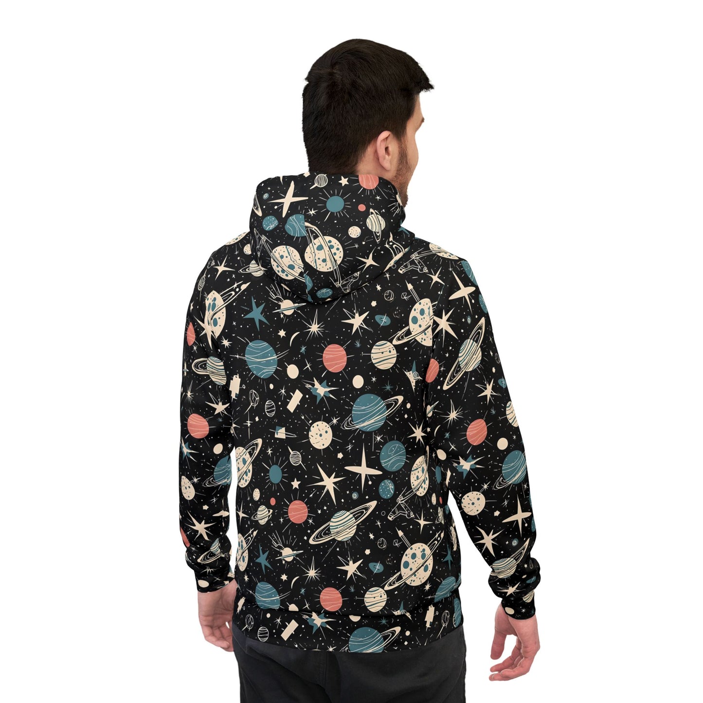 Cosmic Adventure Athletic Hoodie - Space-Themed Activewear
