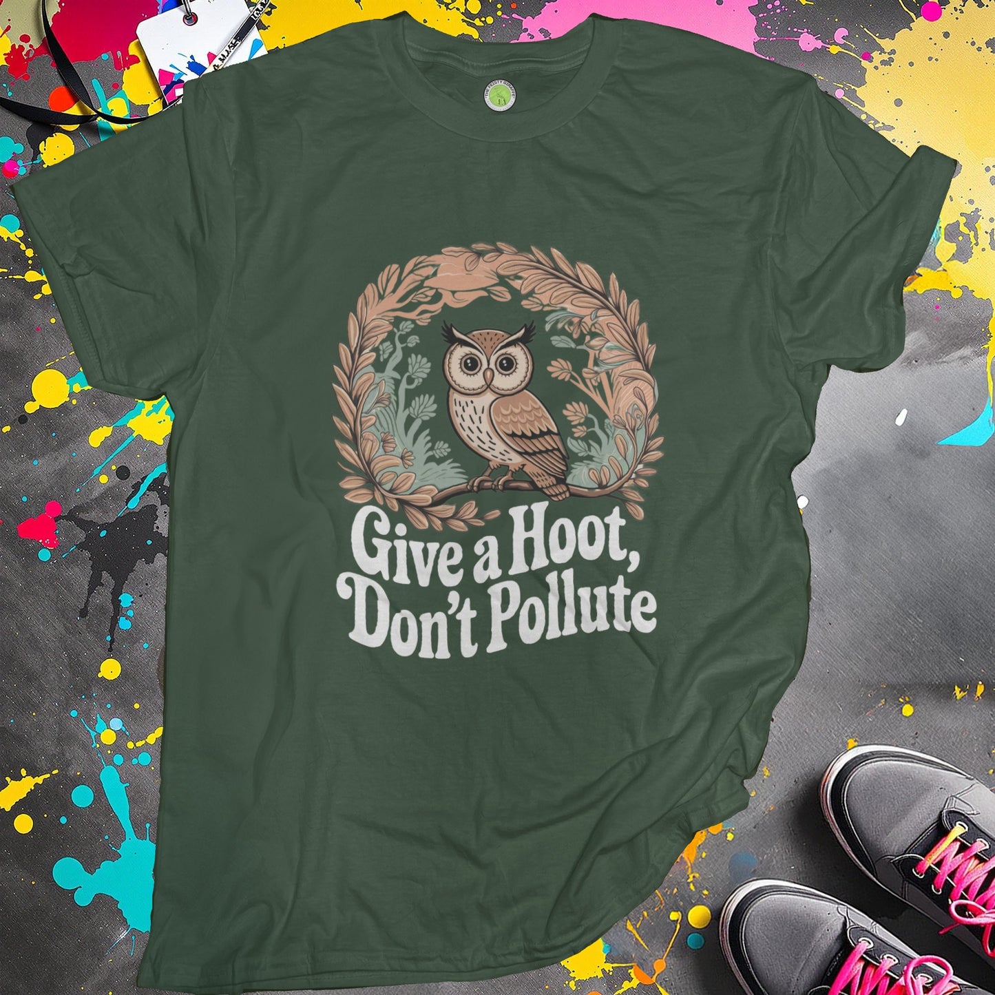 Give a Hoot Don't Pollute Graphic Tee product type