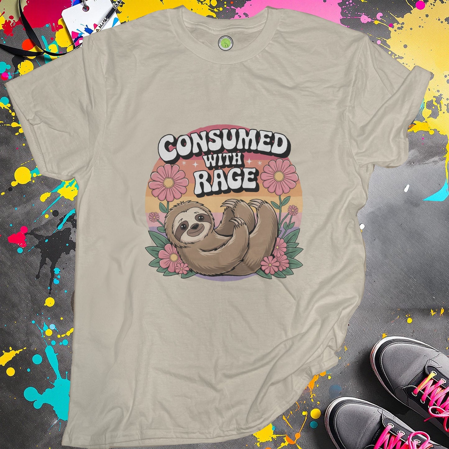 Consumed With Rage Sloth Graphic T-shirt product