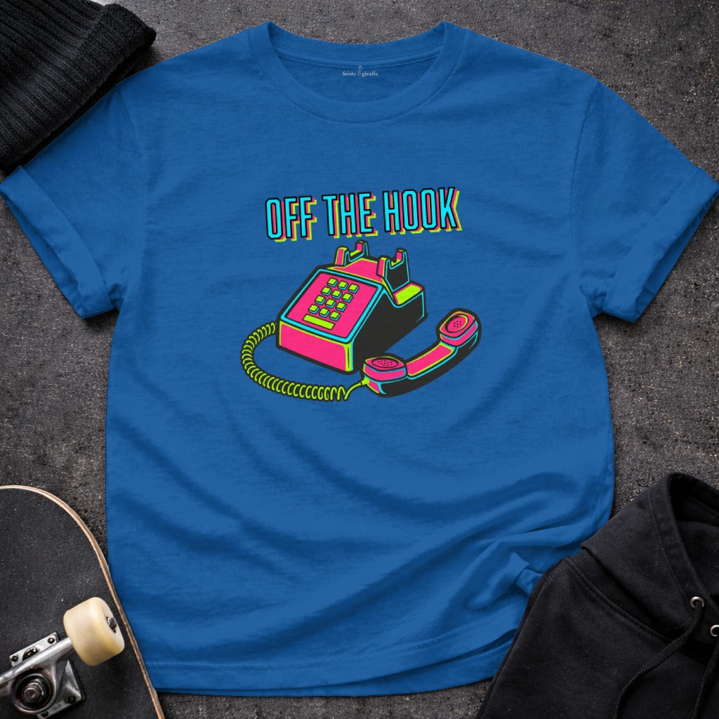 Vibrant Blue Retro Phone Off The Hook Aesthetic product type