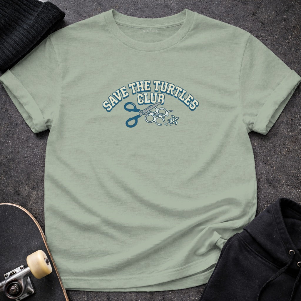 Save The Turtles Club Graphic T-shirt