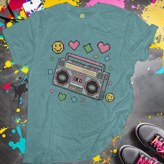 Retro Boombox Graphic Design T-shirt product type