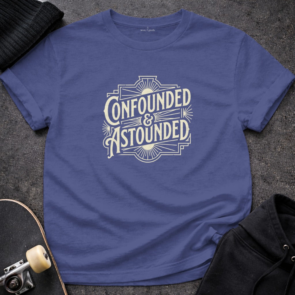 Confounded and Astounded Graphic Tee Shirt Product