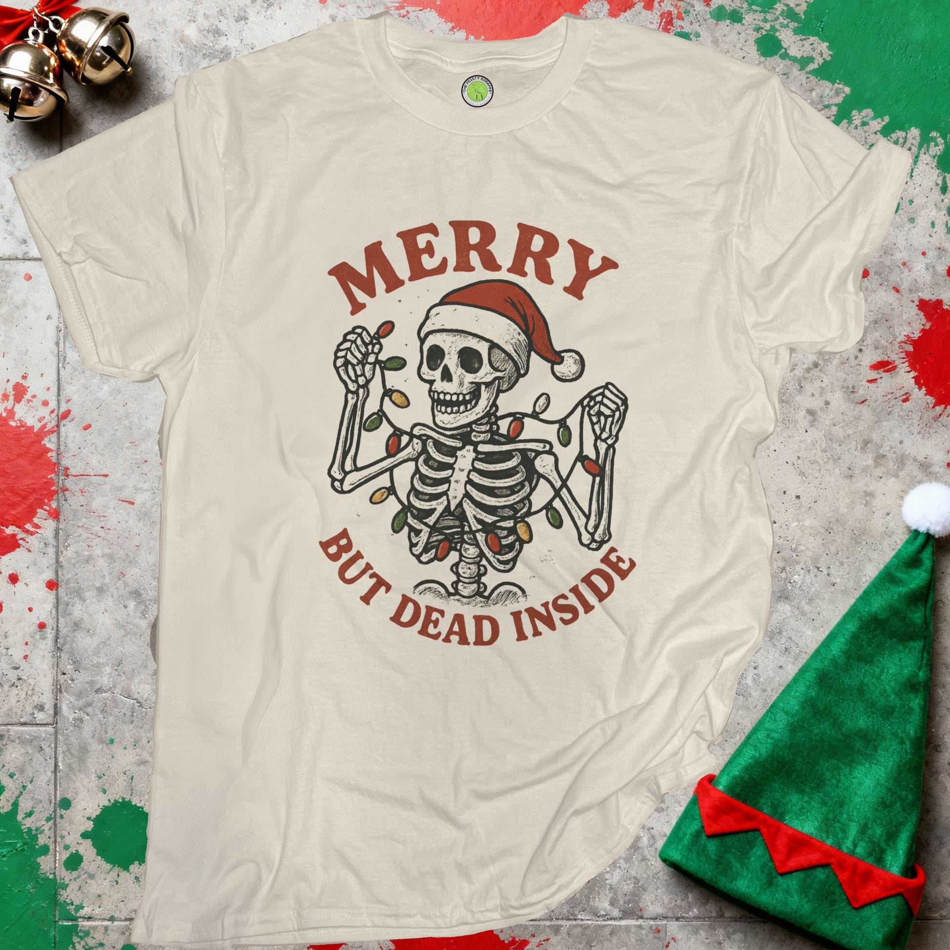Merry But Dead Inside Skeleton Christmas Shirt