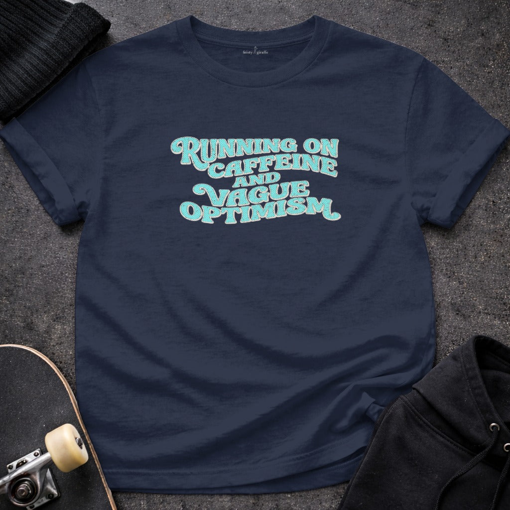 RUNNING ON CAFFEINE AND VAGUE OPTIMISM product type