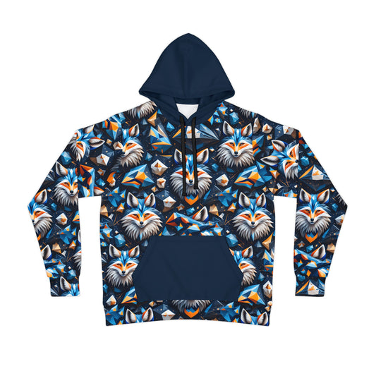 Modern Polygonal Fox Hoodie