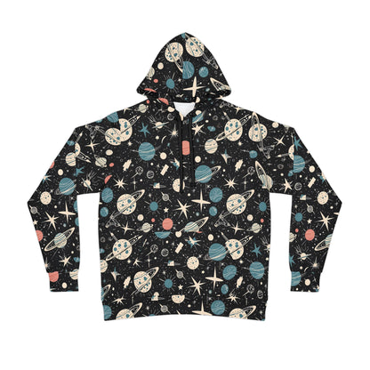 Cosmic Adventure Athletic Hoodie - Space-Themed Activewear