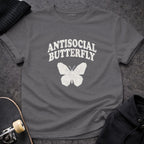 Antisocial Butterfly Graphic Tee Fun Unique Shirt