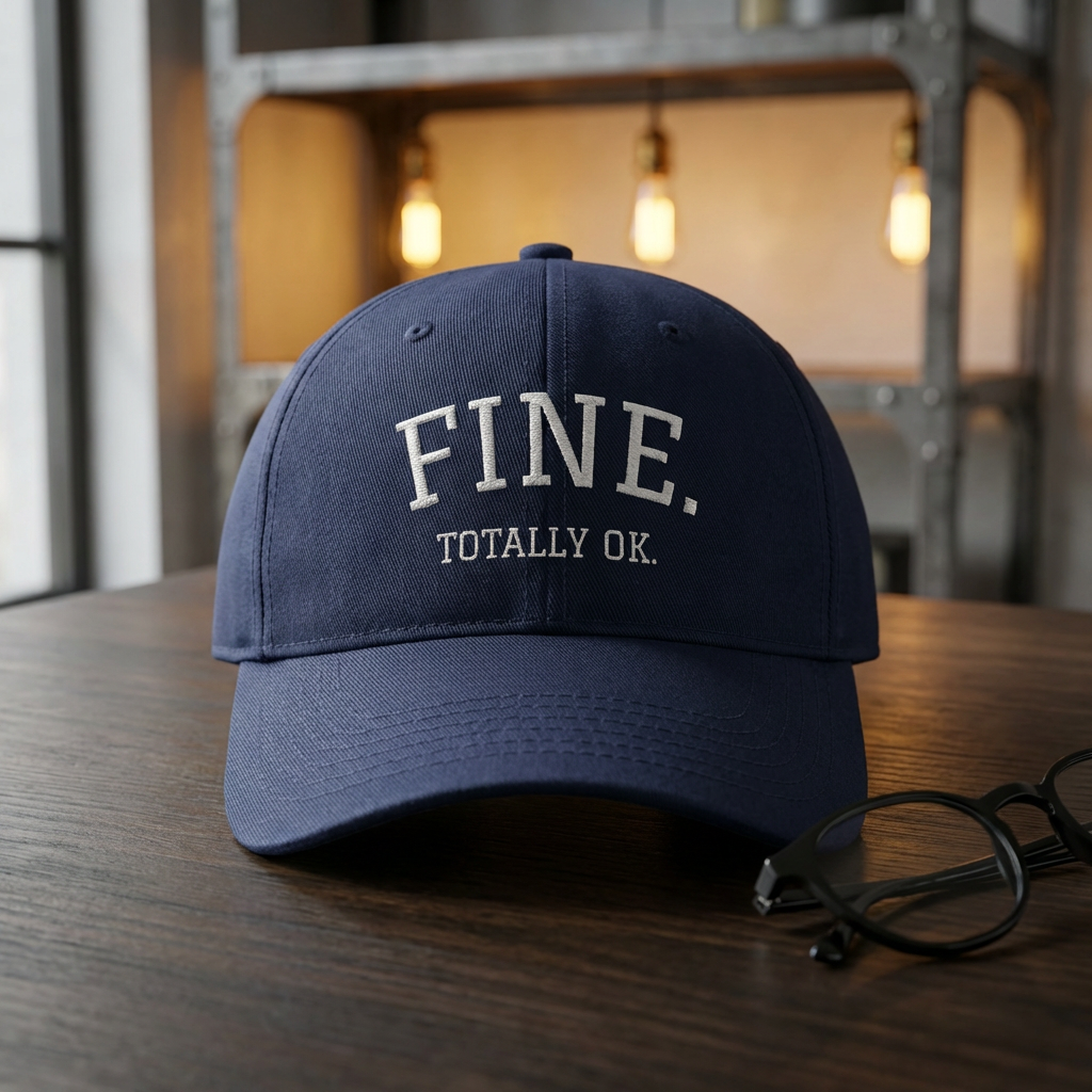 FINE. Totally OK. Baseball Cap