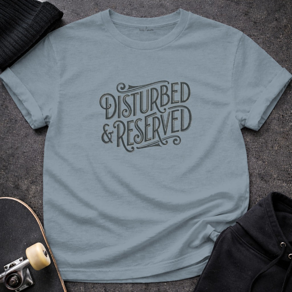 Disturbed & Reserved Stylish Graphic Print Shirt