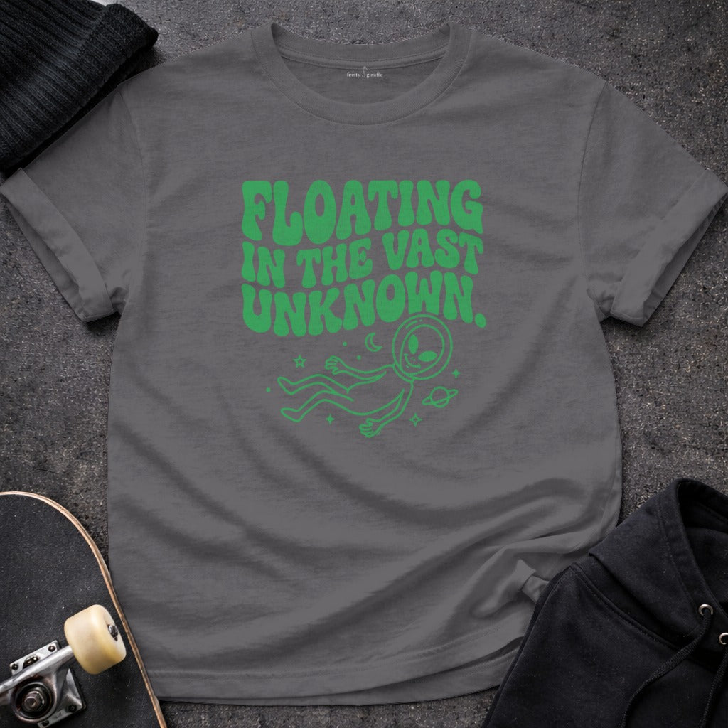 Floating In The Vast Unknown Astronaut Graphic Shirt