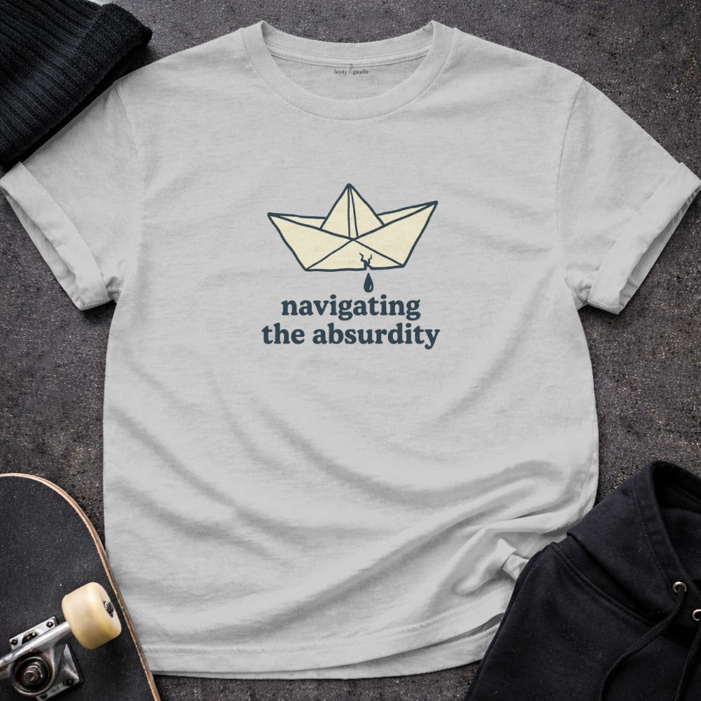 Navigating the Absurdity Graphic Tee Shirt