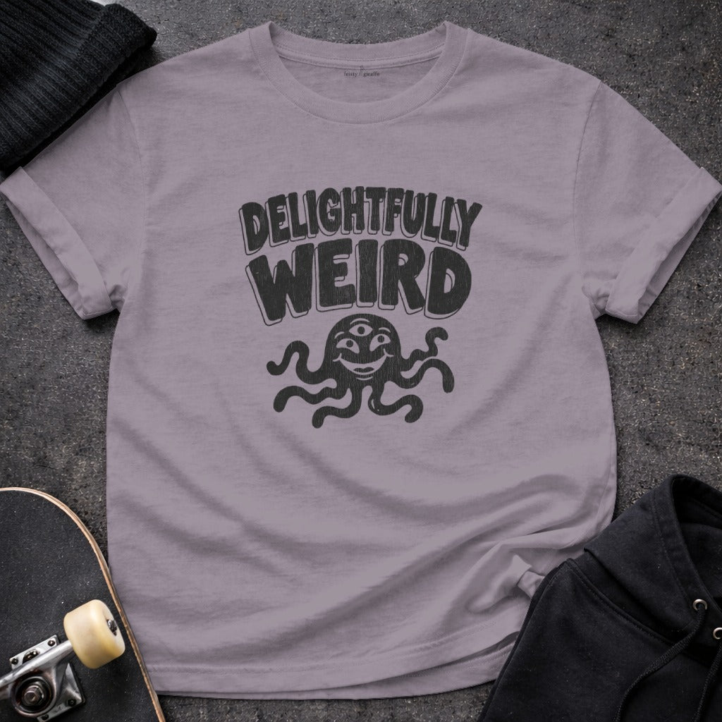 Delightfully Weird Octopus Design Graphic T-shirt