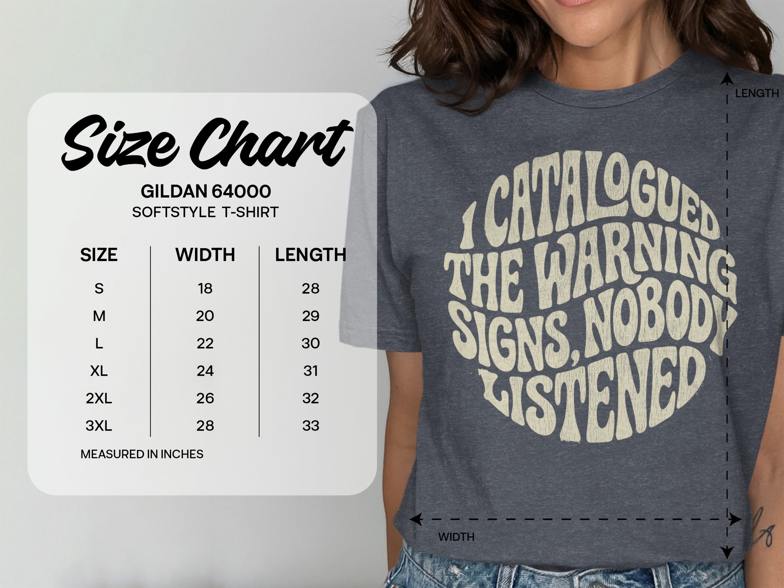 I CATALOGUED THE WARNING SIGNS NOBODY LISTENED product type