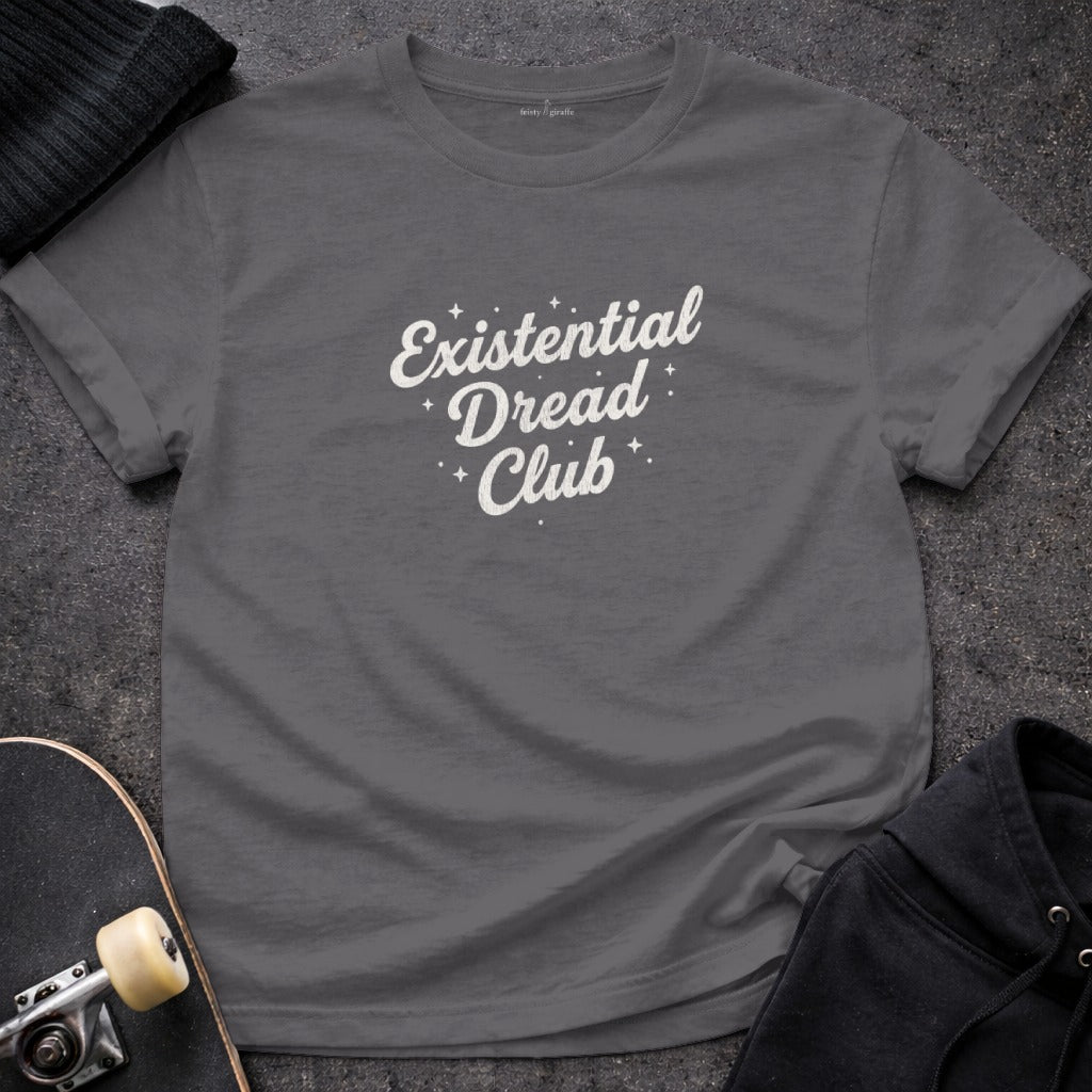 Existential Dread Club Graphic T-shirt for Adults