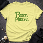 Peace Please Graphic Tee Shirt for a Positive Statement