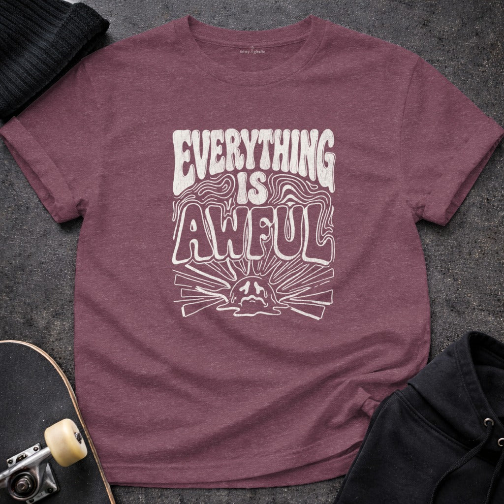 Everything Is Awful Graphic Tee Shirt