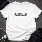 Naturally Graphic Print White Casual T-Shirt