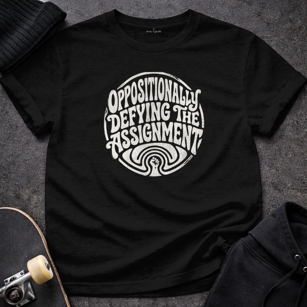 OPPOSITIONALLY DEFYING THE ASSIGNMENT Graphic product type