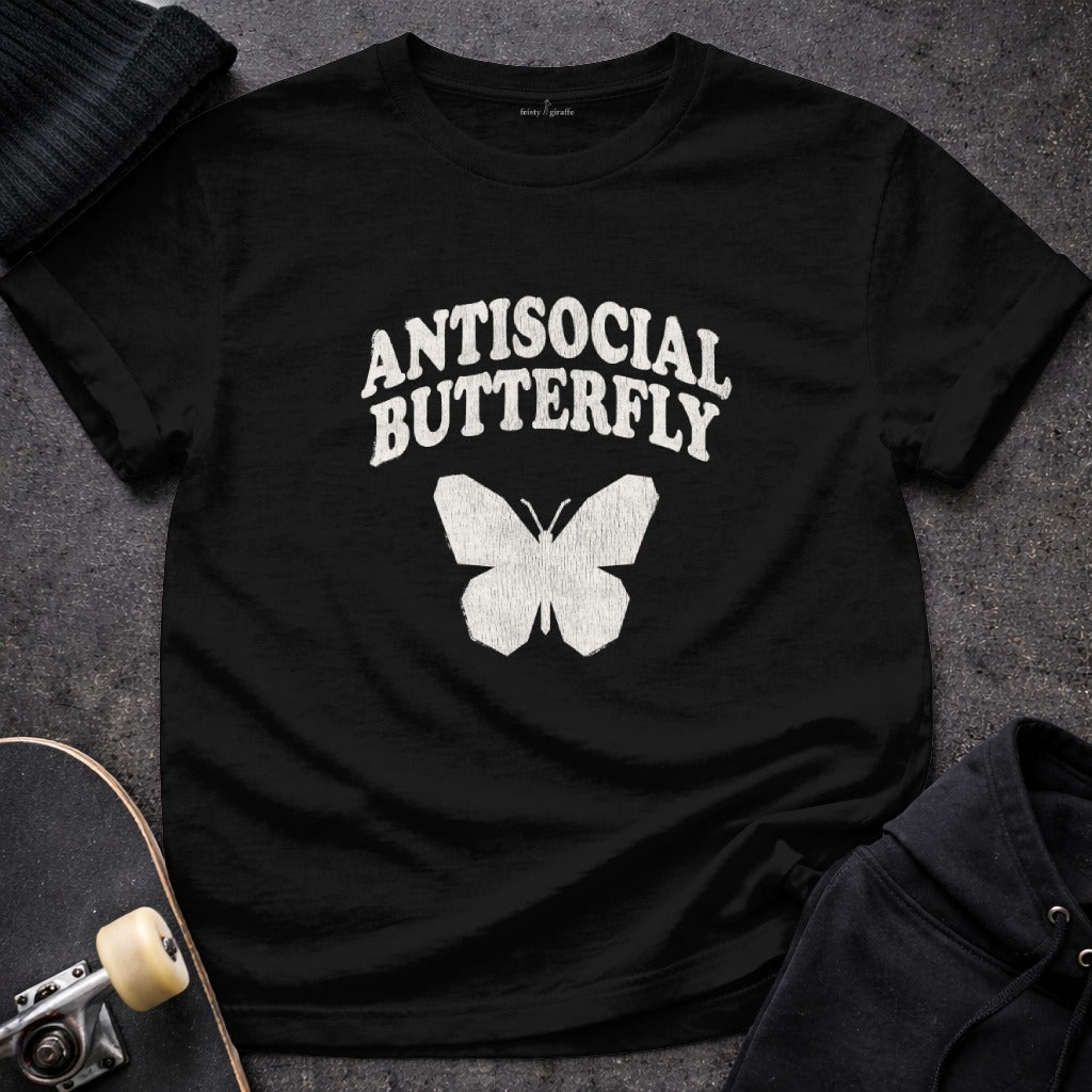 Antisocial Butterfly Graphic Unisex T-Shirt