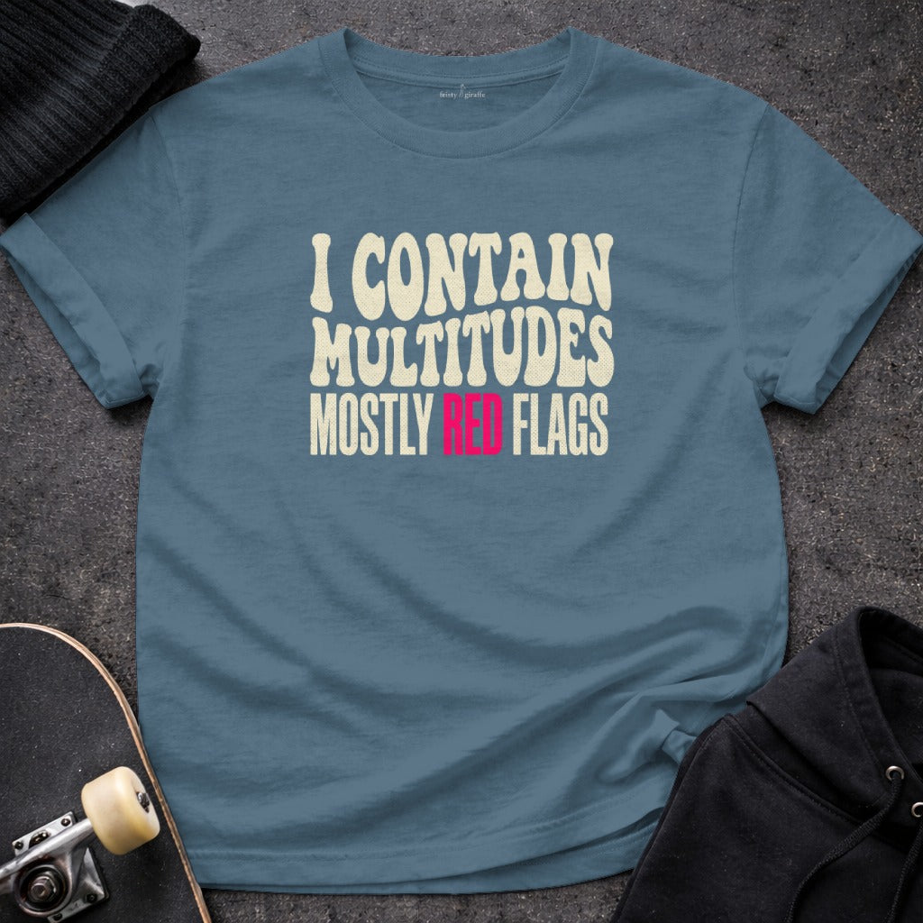 I CONTAIN MULTITUDES MOSTLY RED FLAGS product type