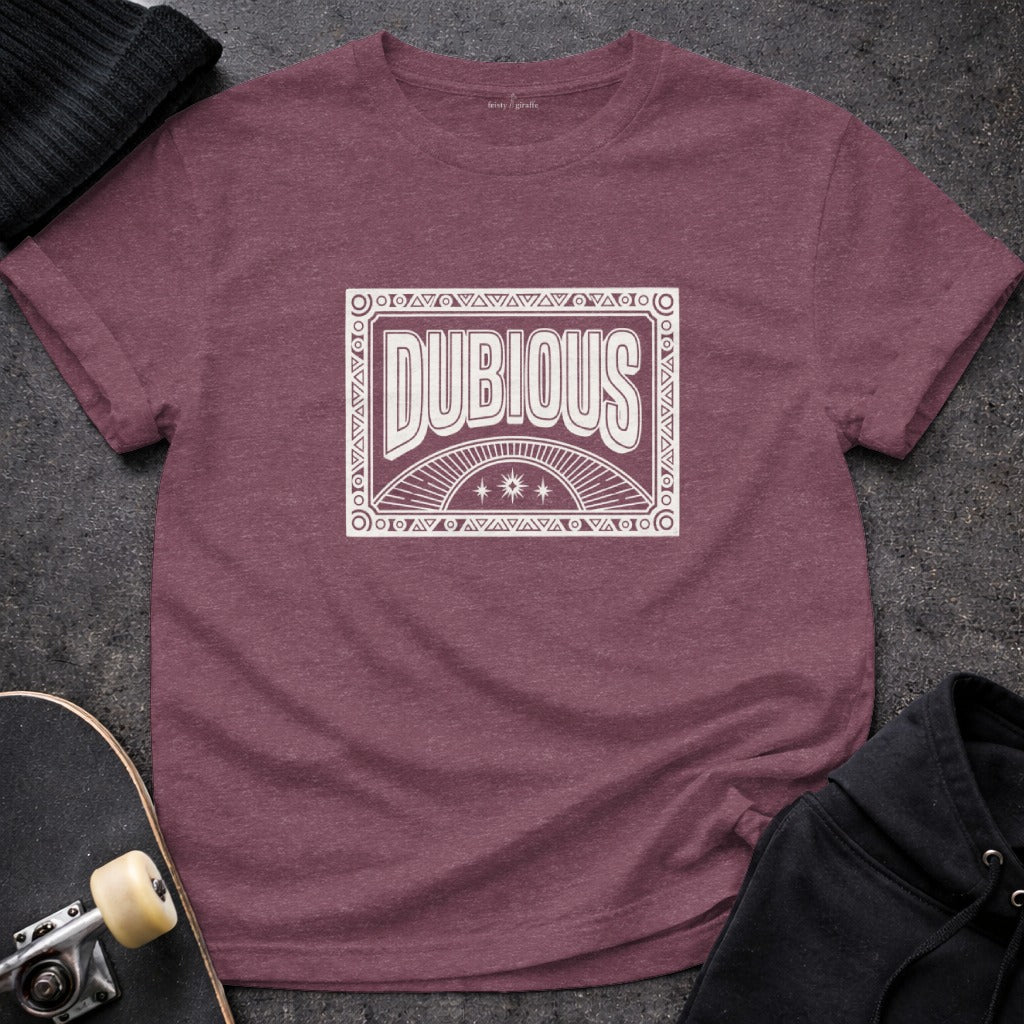 Dubious Design Unique Graphic Apparel T-Shirt product type