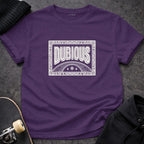Dubious Word Art Purple Graphic Tee Stylish product type