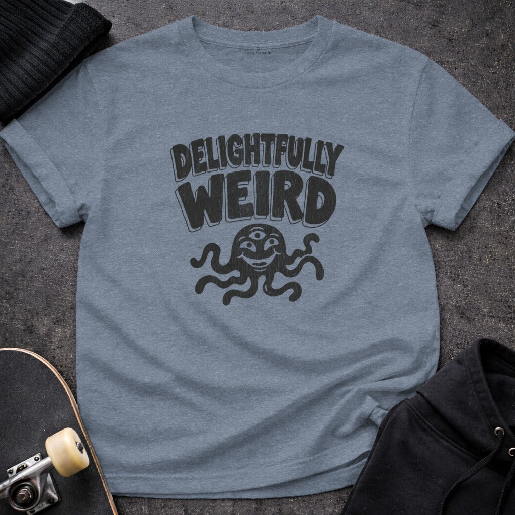 Delightfully Weird Graphic Tee Shirt Product