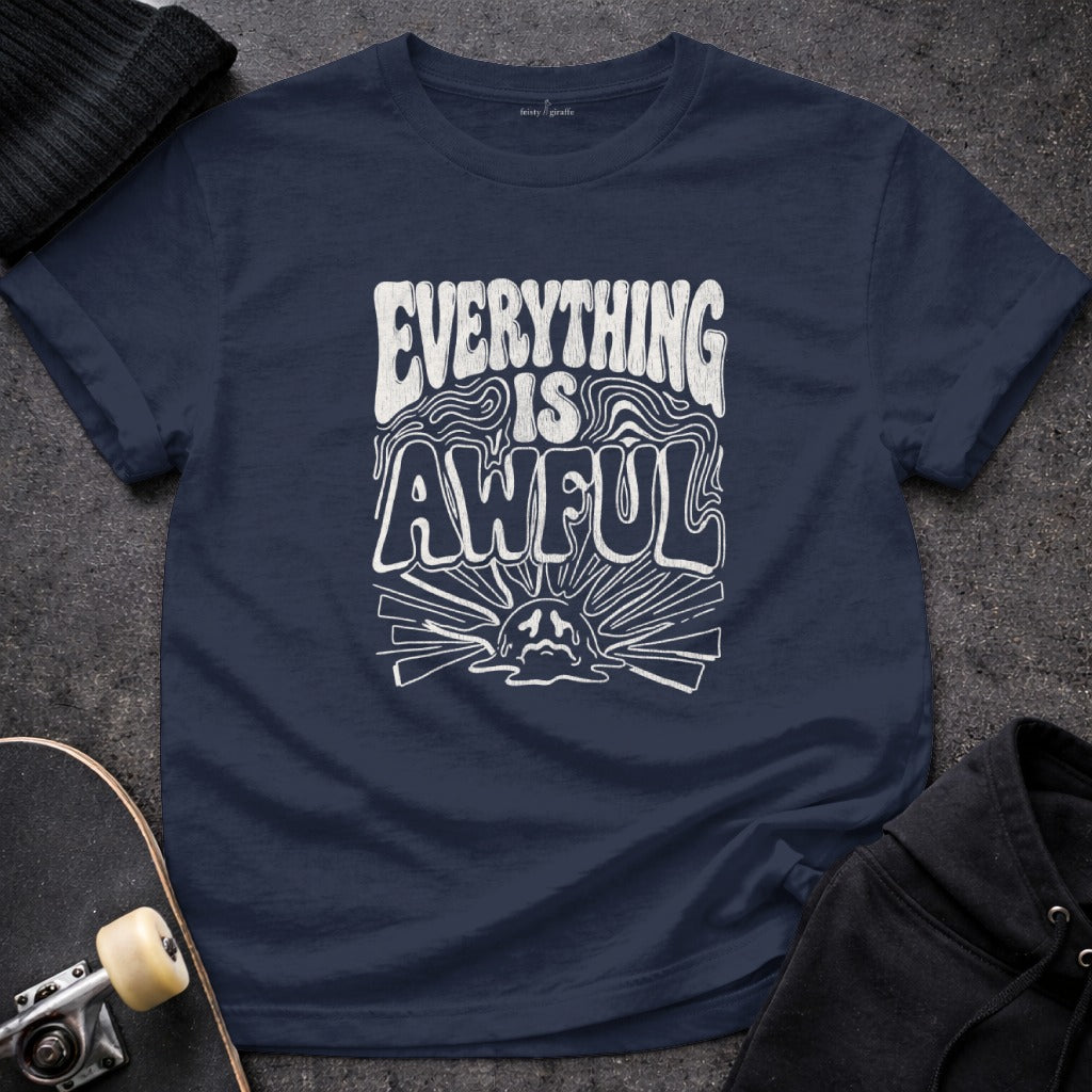 Everything Is Awful Graphic Print Shirt