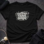 Certified Chaos Demon Graphic Funny Printed Shirt