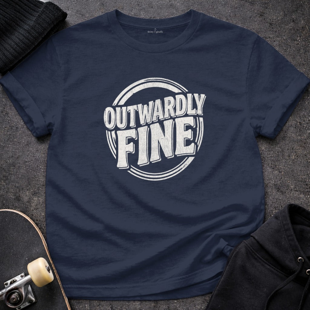 Outwardly Fine Graphic Tee Comfortable Casual T-shirt
