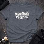 Regrettably Informed Graphic Tee Shirt Everyday product type
regrettably informed
graphic tee
statement shirt
funny tee
ironic shirt
heather gray
gray t-shirt
short sleeve
unisex shirt
casual wear
streetwear
gift idea
unique design
quote shirt
text design
apparel
top
feisty giraffe
cool shirt
modern t-shirt