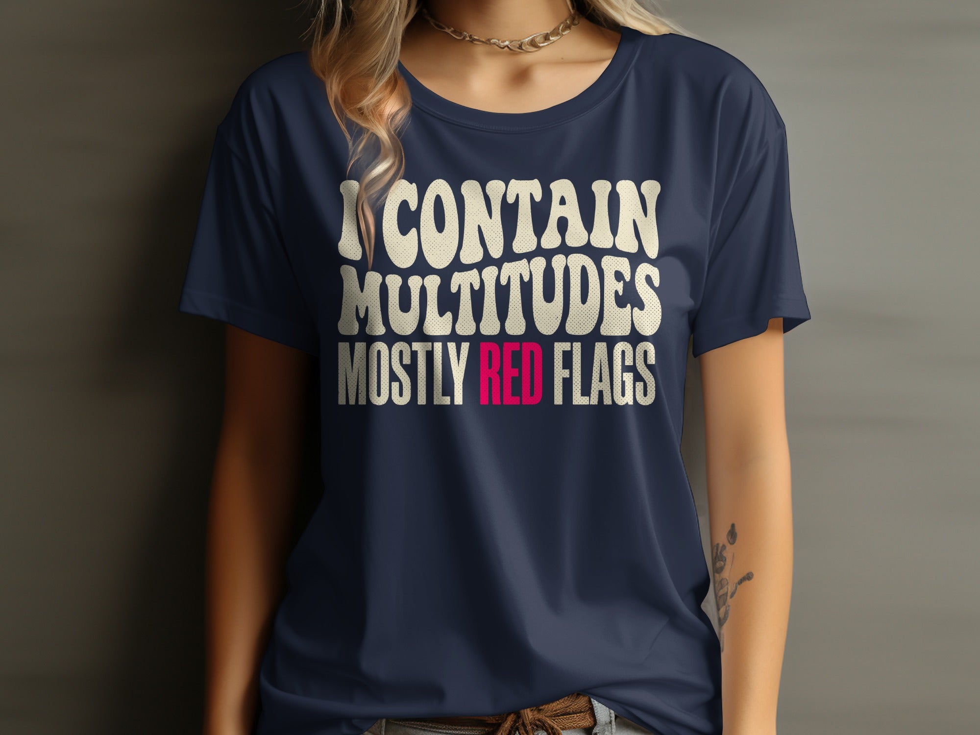 I CONTAIN MULTITUDES MOSTLY RED FLAGS product type