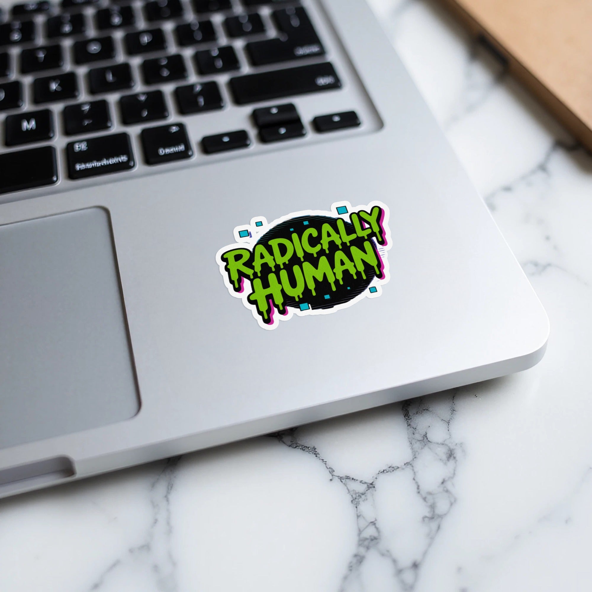 Radically Human Bold Green Lettering Sticker Design product type
Sticker
Radically Human
Humanity
Identity
Empowerment
Inspirational
Motivational
Laptop Decal
Notebook Decal
Water Bottle Art
Green Text
Black Design
Retro Aesthetic
Drip Style
Unique Graphic
Cool Decal
Statement Piece
Gift Sticker
Positive Vibes
Modern Typography