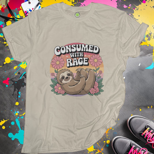 Consumed With Rage Sloth Graphic T-shirt product