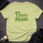 Peace Please Graphic Tee Positive Message Shirt