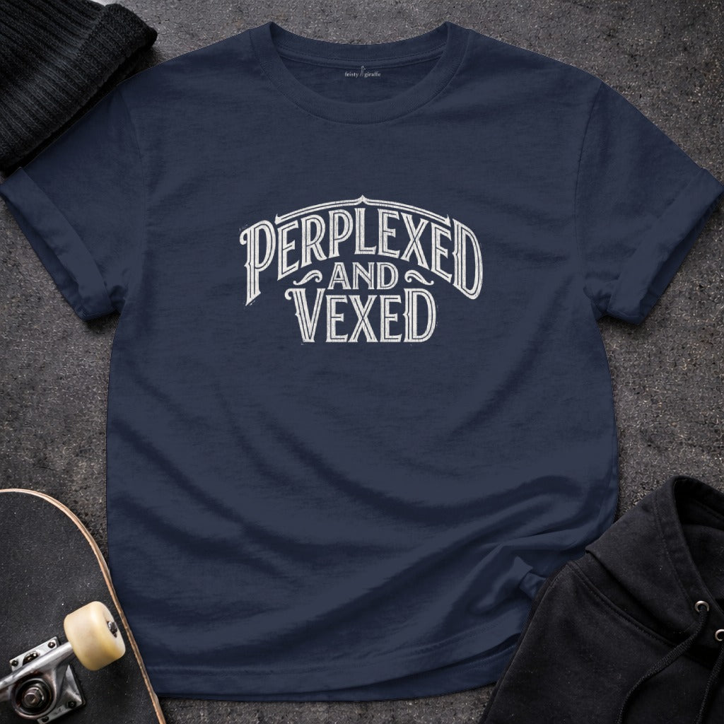 Perplexed and Vexed Graphic Tee Trendy Shirt