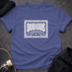 DUBIOUS Statement Design Periwinkle Blue T-Shirt product type