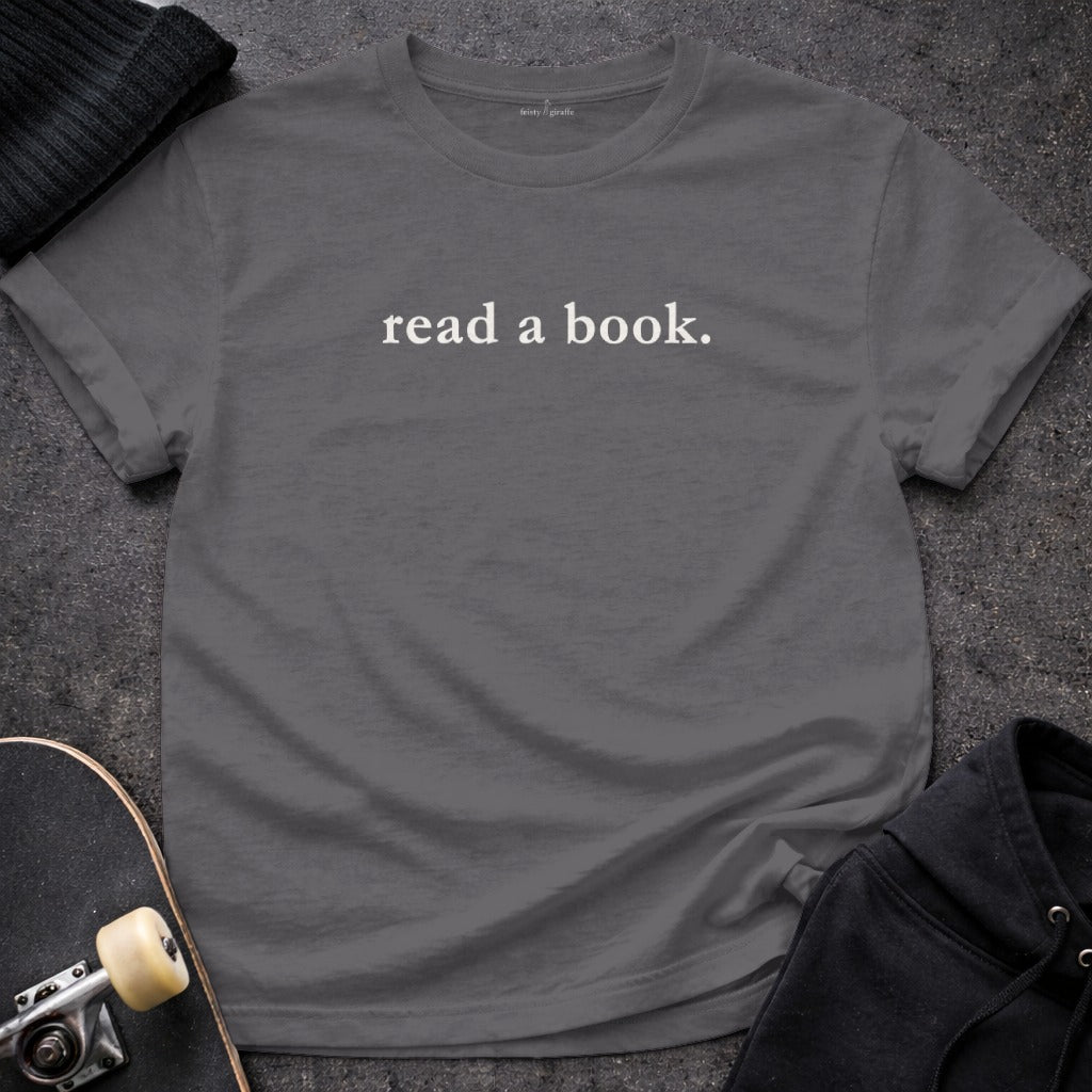 Read a Book Motivational Tee Shirt Casual Wear