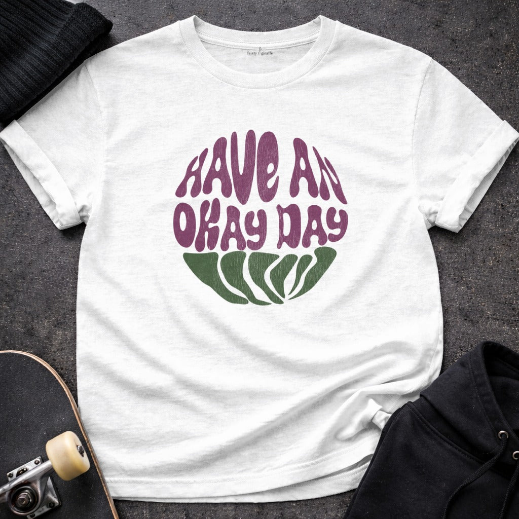 Have An Okay Day Retro Graphic T-Shirt for Casual Style