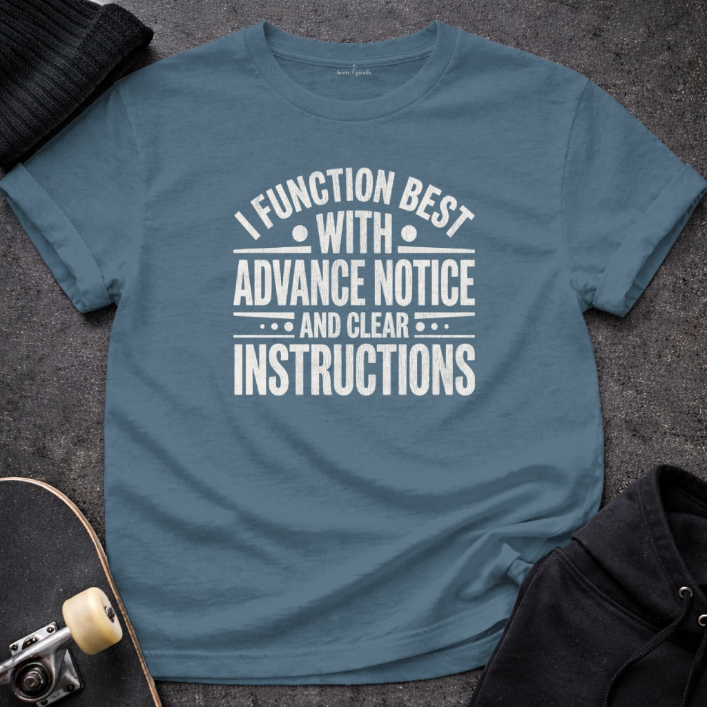 I FUNCTION BEST WITH ADVANCE NOTICE INSTRUCTIONS product type