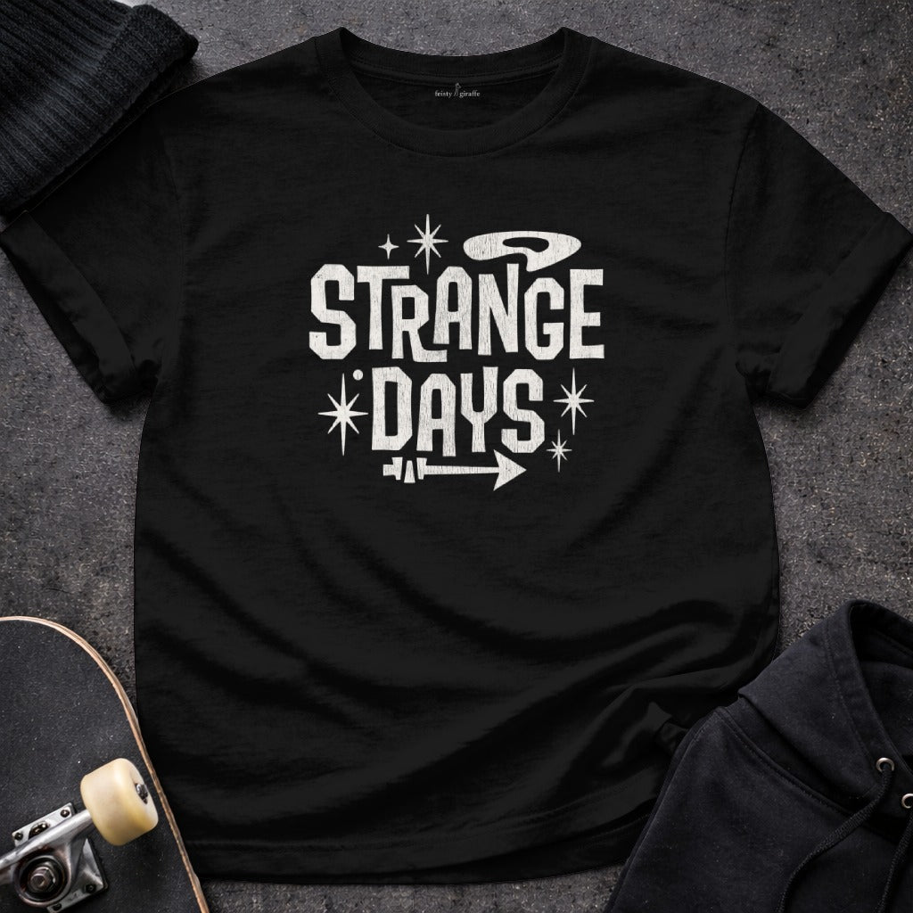 Unique Strange Days Graphic Tee for Casual Wear