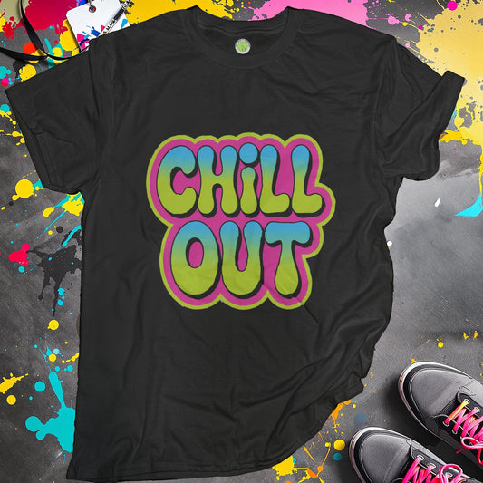 Retro Style Chill Out Graphic T Shirt Fun Casual product type