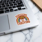 SURVIVING NOT THRIVING Rainbow Smiling Sun Sticker product type
Surviving Not Thriving
Mental Health Decal
Sarcasm Sticker
Rainbow Sun Design
Boho Aesthetic
Retro Vibes Sticker
Laptop Sticker
Water Bottle Decal
Journal Sticker
Planner Sticker
Car Decal
Funny Quote Sticker
Sun Face Sticker
Positive Message
Everyday Struggle
Motivational Irony
Gift Idea Sticker
Cool Sticker
Unique Decal
Pop Culture Sticker