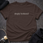 Chocolate Brown Deeply Bothered Graphic Tee product type
Deeply Bothered, Graphic Tee, Brown T-Shirt, Statement Shirt, Sarcastic Tee, Funny TShirt, Quote Shirt, Dark Brown Tee, Chocolate Top, Espresso Shirt, Casual Style, Edgy Fashion, Annoyed Mood, Introvert Gift, Unisex Apparel, Text Design, Modern Tee, Unique Shirt, Feisty Giraffe, Humorous Tee