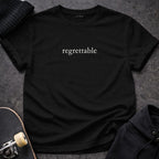 Regrettable Black Graphic T-shirt Design Feisty Giraffe product type