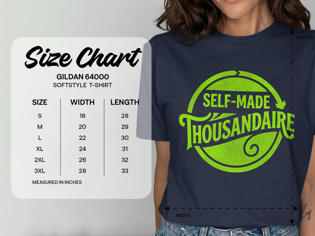 Self-Made Thousandaire Gildan Softstyle T-Shirt product type