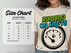 Running On Empty Fuel Gauge Design T-shirt product type
Running On Empty
Fuel Gauge
Empty Tank
Gas Gauge
Low Fuel
Car Lover
Automotive
Driving
Road Trip
Funny T-shirt
Graphic Tee
Unique Design
Gift Idea
Unisex Tee
Apparel
Statement Shirt
Daily Wear
Casual Top
Vehicle Humor
Tank Meter