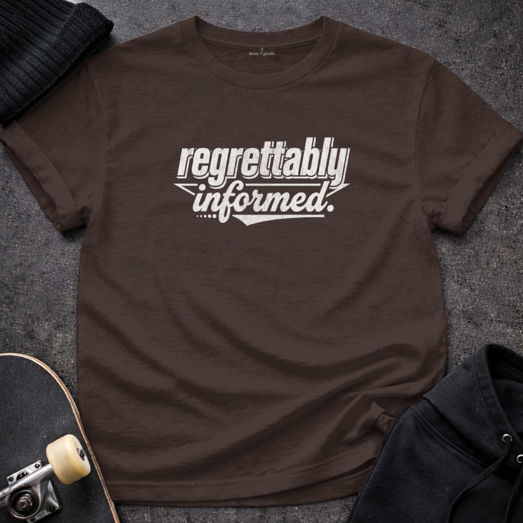 regrettably informed graphic print short sleeve t-shirt product type

regrettably informed
graphic tee
text design
statement shirt
novelty apparel
funny t-shirt
unisex top
brown tee
dark shirt
quote shirt
casual wear
unique design
message shirt
cool tee
short sleeve
printed shirt
clothing item
top apparel
fashion tee
gift idea