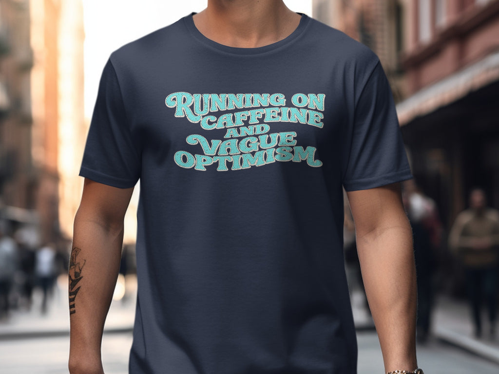 RUNNING ON CAFFEINE AND VAGUE OPTIMISM product type